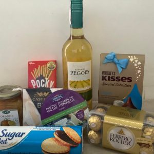 philippine gift basket, wines and cheese basket